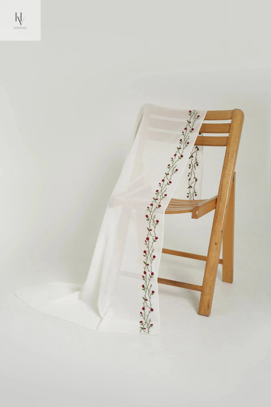 Eternal Blossoms rose vine – Timeless Floral Thread-work Head-wear